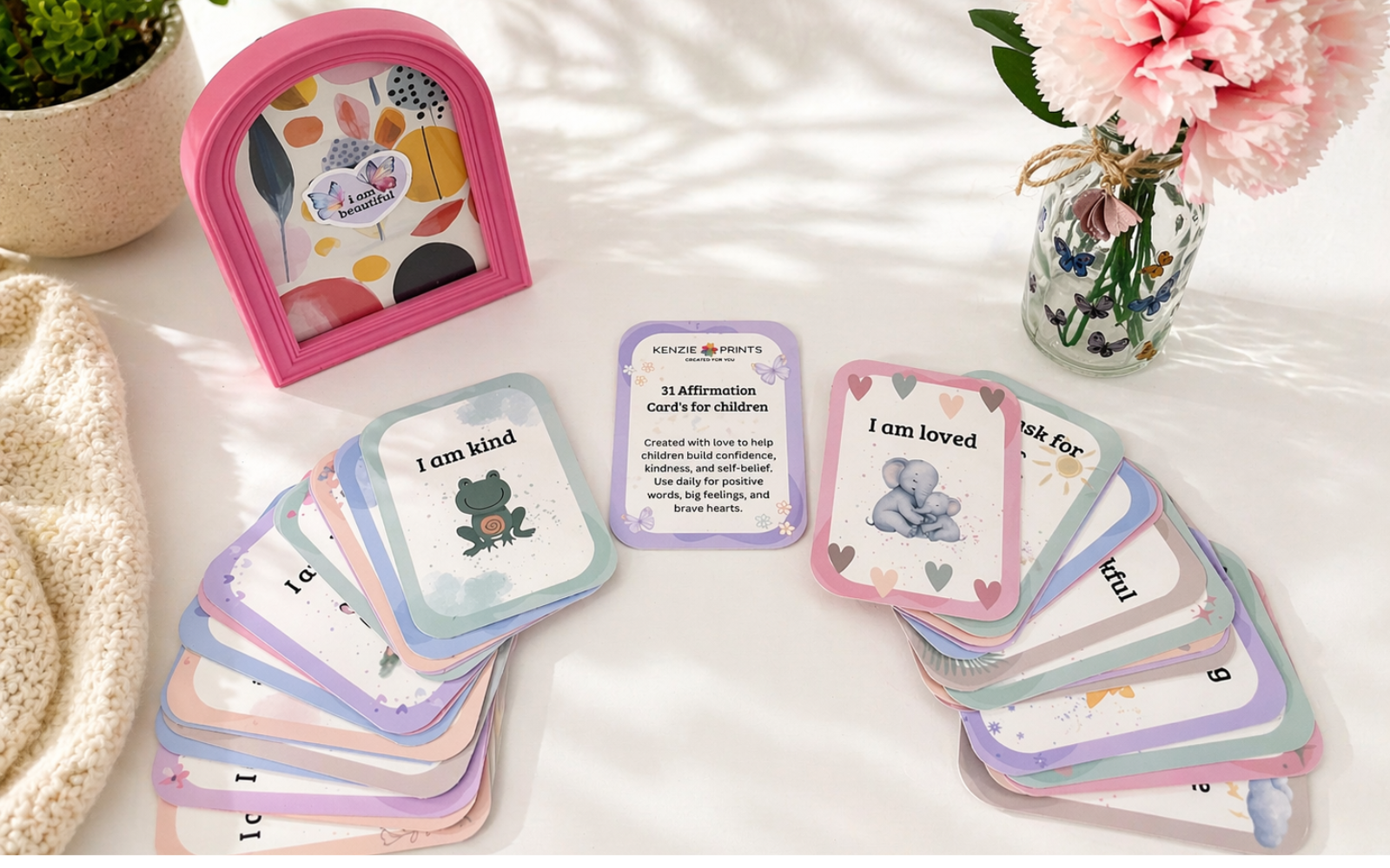 Affirmation Cards front preview
