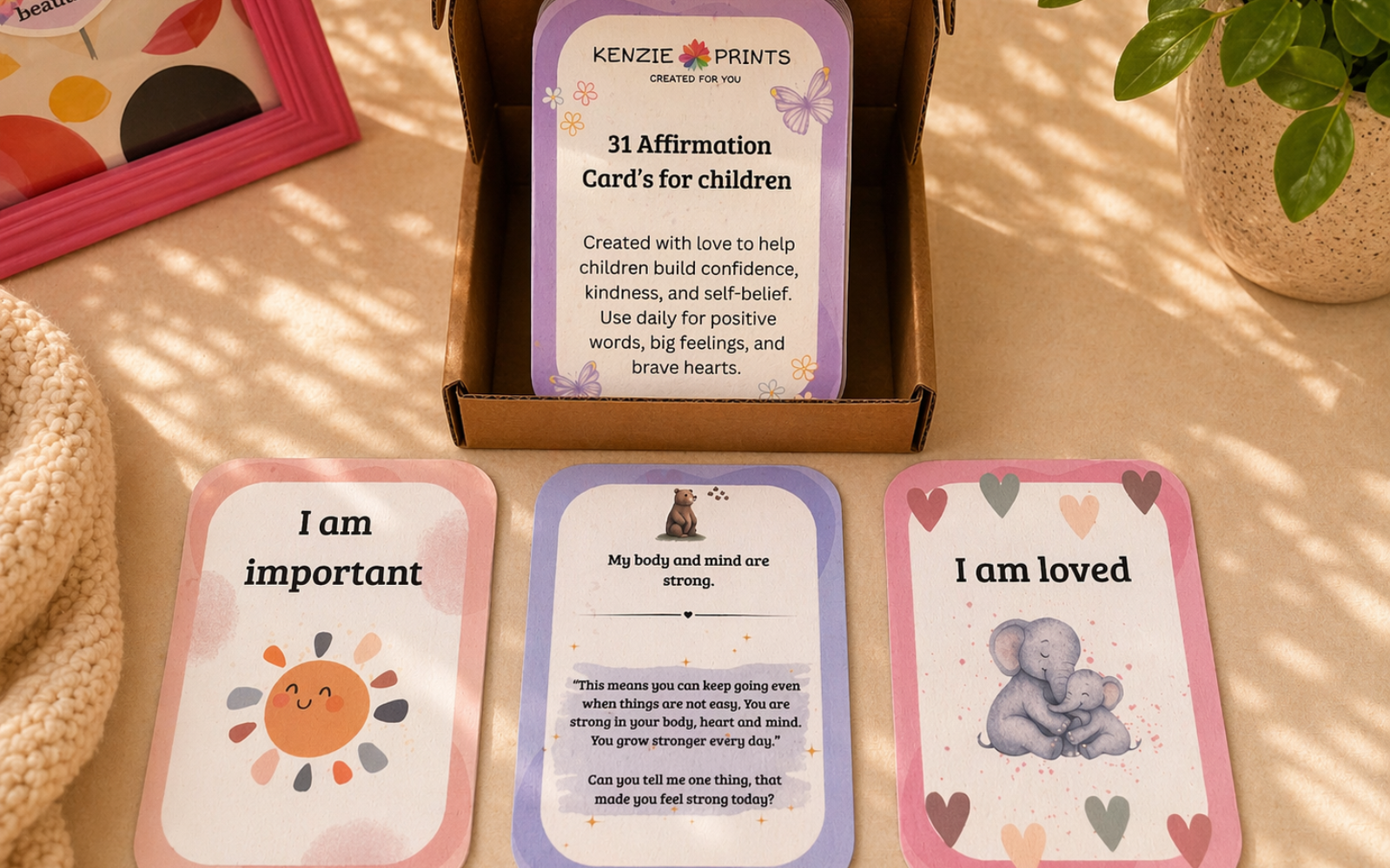 Affirmation Cards packaging preview