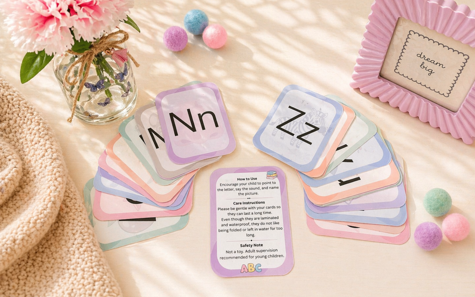Alphabet Cards back design