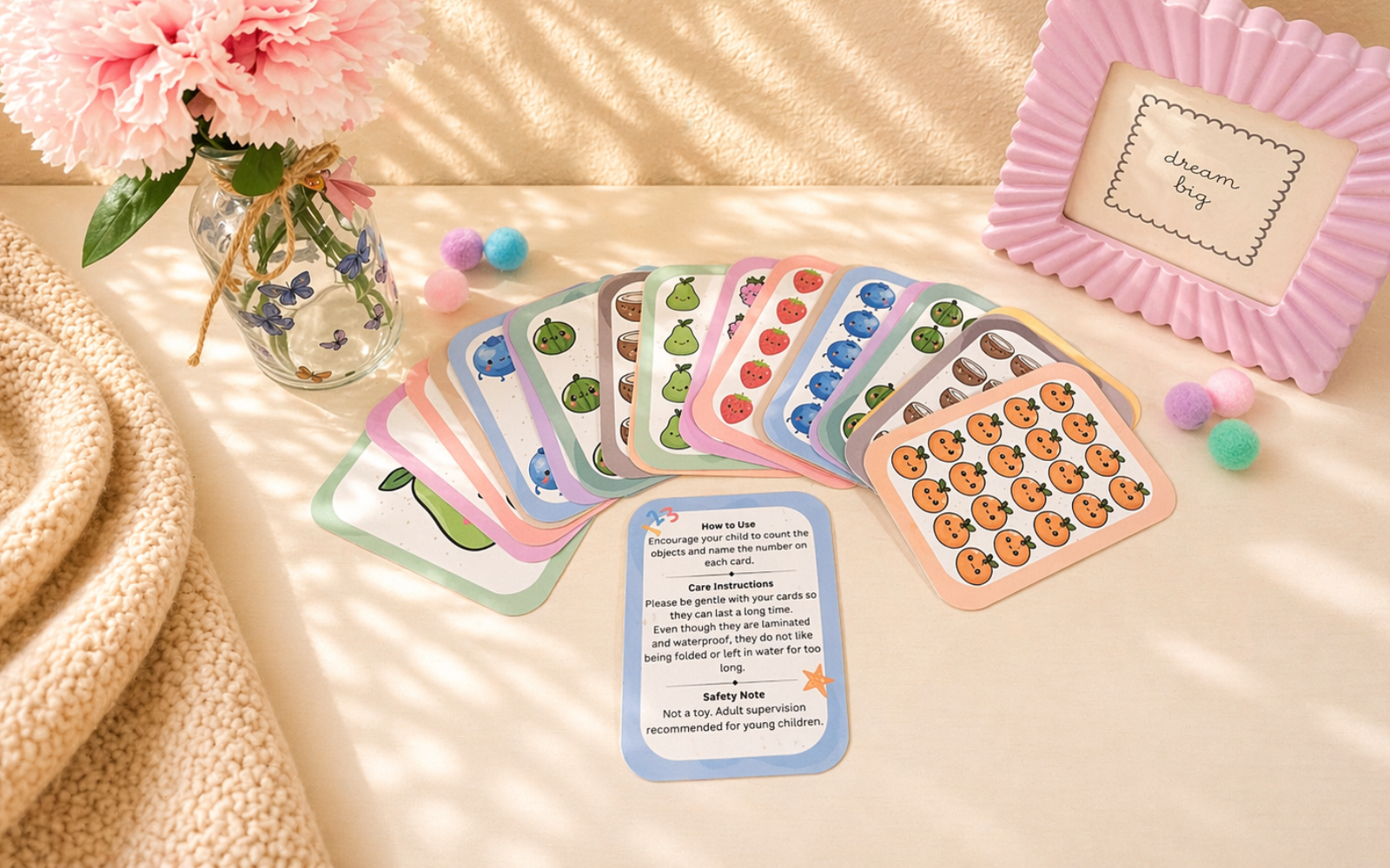 Number Cards front design